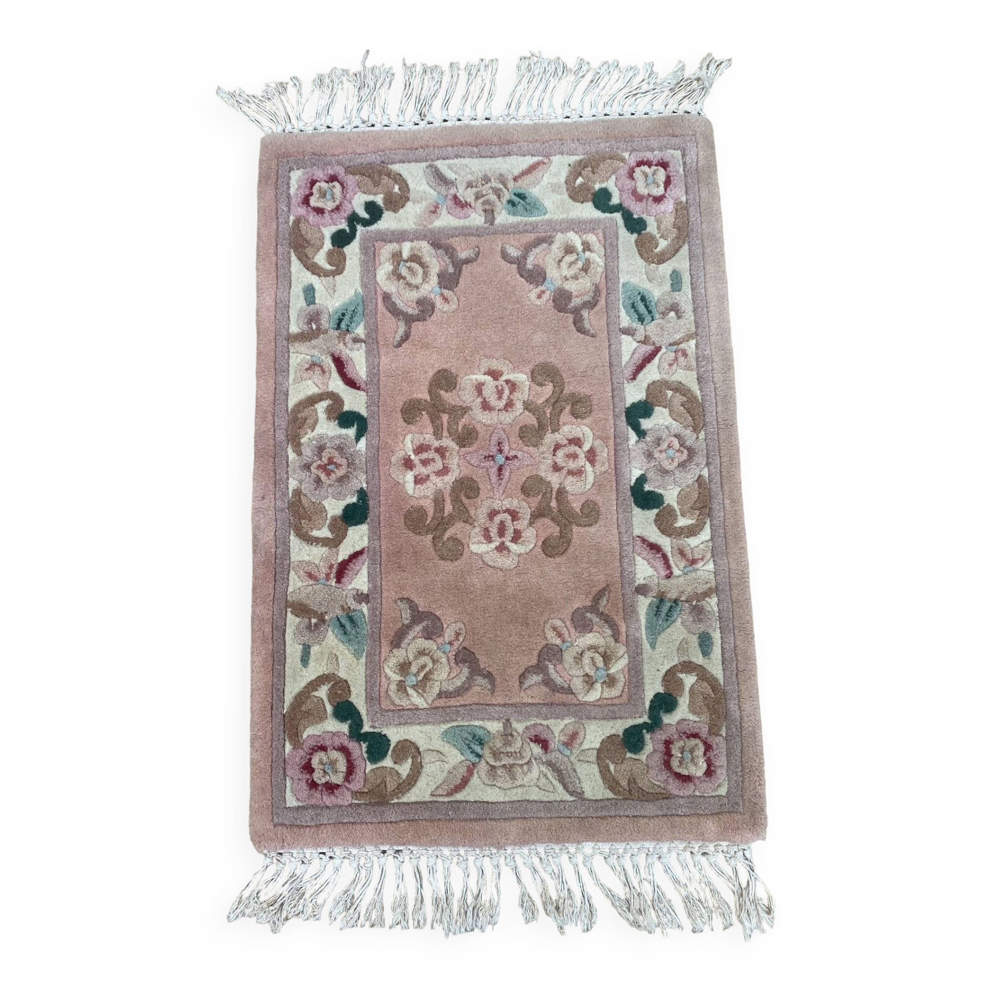 Vintage Chinese wool rug 60X92