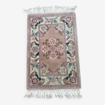 Vintage Chinese wool rug 60X92
