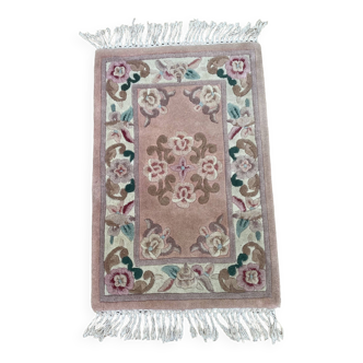 Tapis en laine chinois vintage 60X92