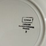 Dessert plate "Edwina" Digoin Sarreguemines