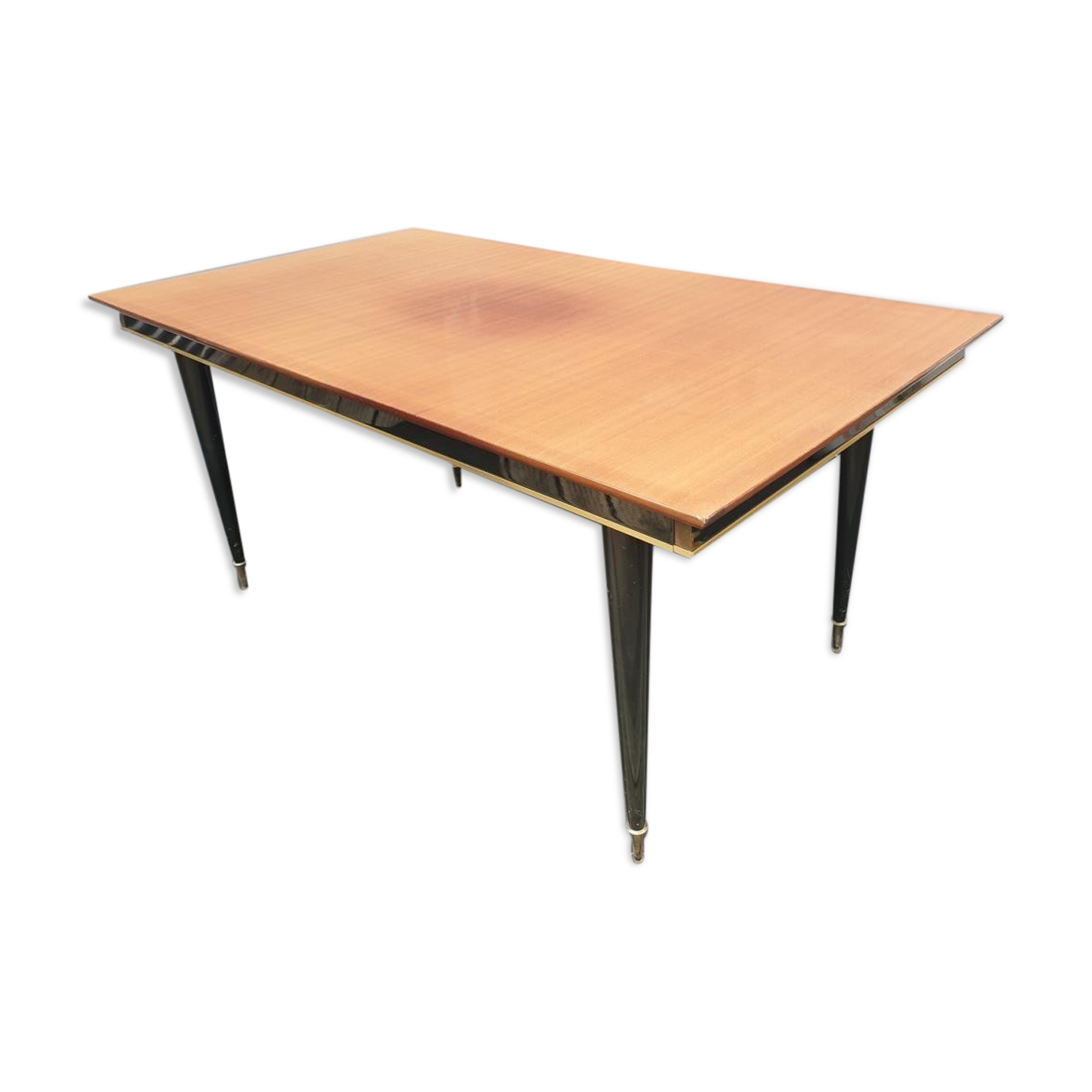 Black teak table 1960s