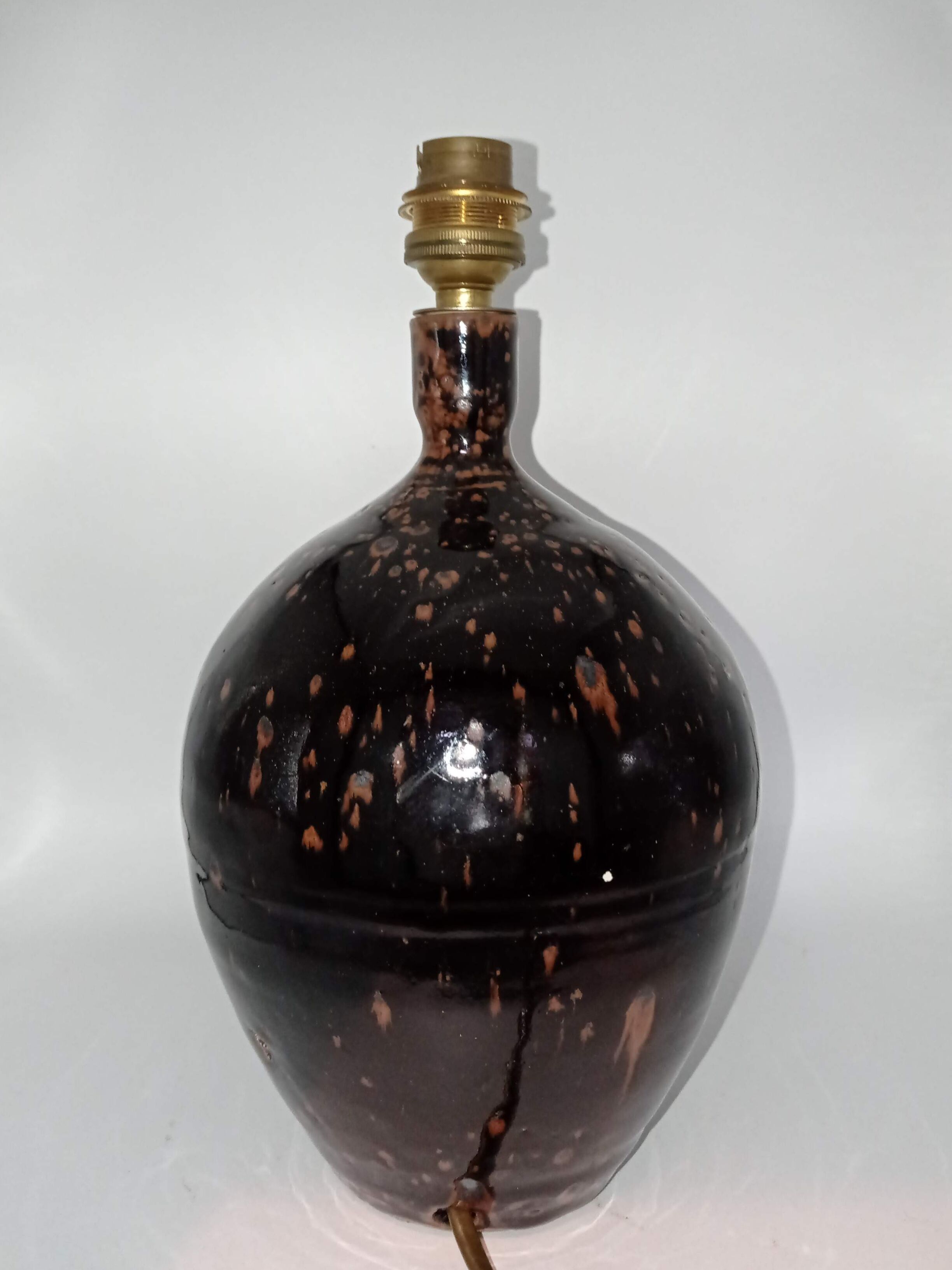 Stoneware lamp from La Borne