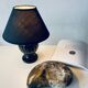 Antique black ceramic lamp
