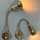 Brass flexible wall lamps, set of 2, 1960’s