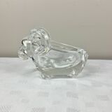 Solid crystal ram ashtray