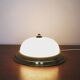Brass and glass wall lamp or flush light