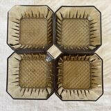 Smoked glass raviers 70s