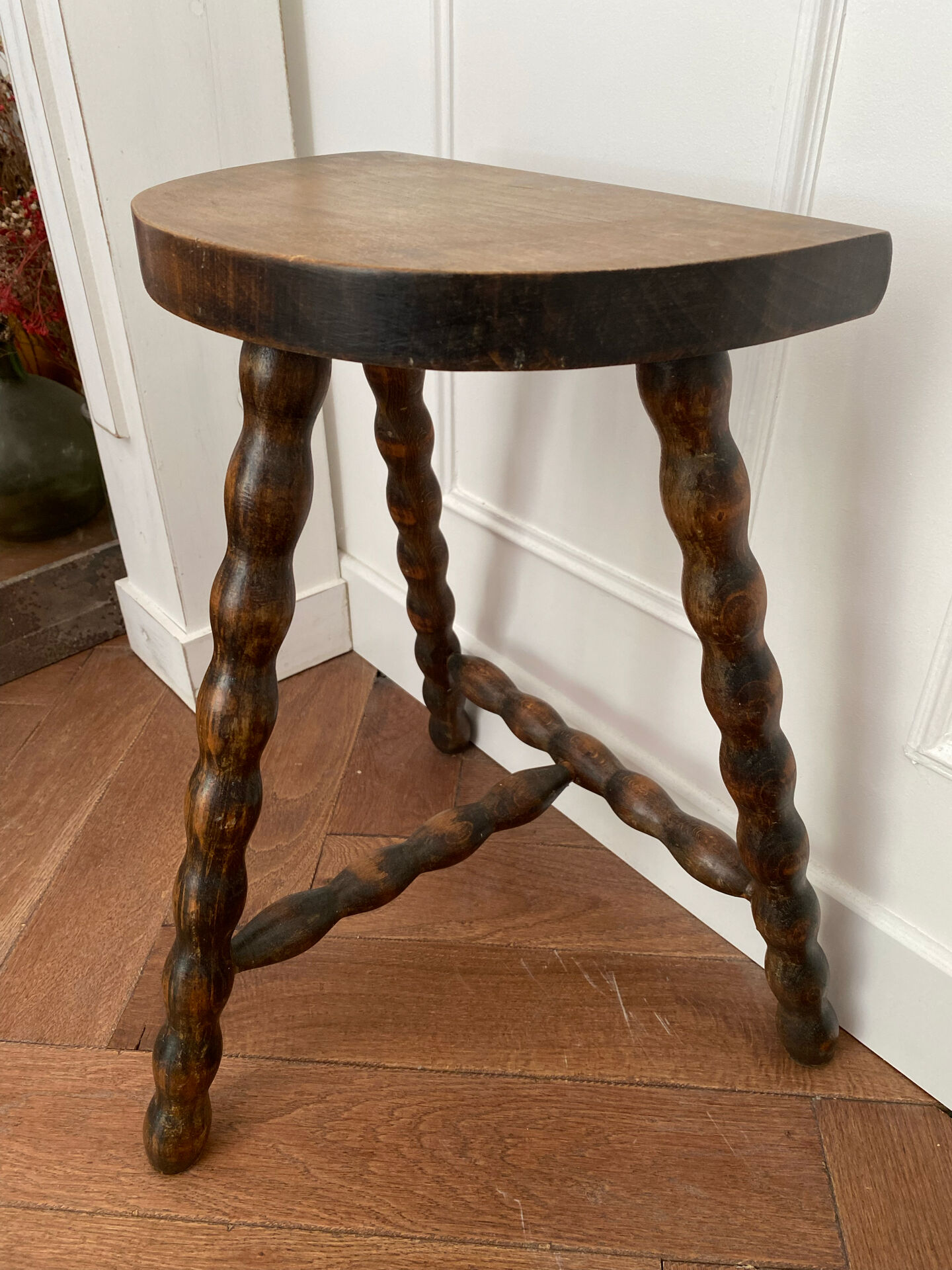 Vintage tripod stool
