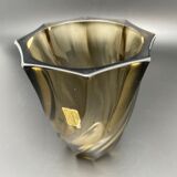 Black Arques crystal vase