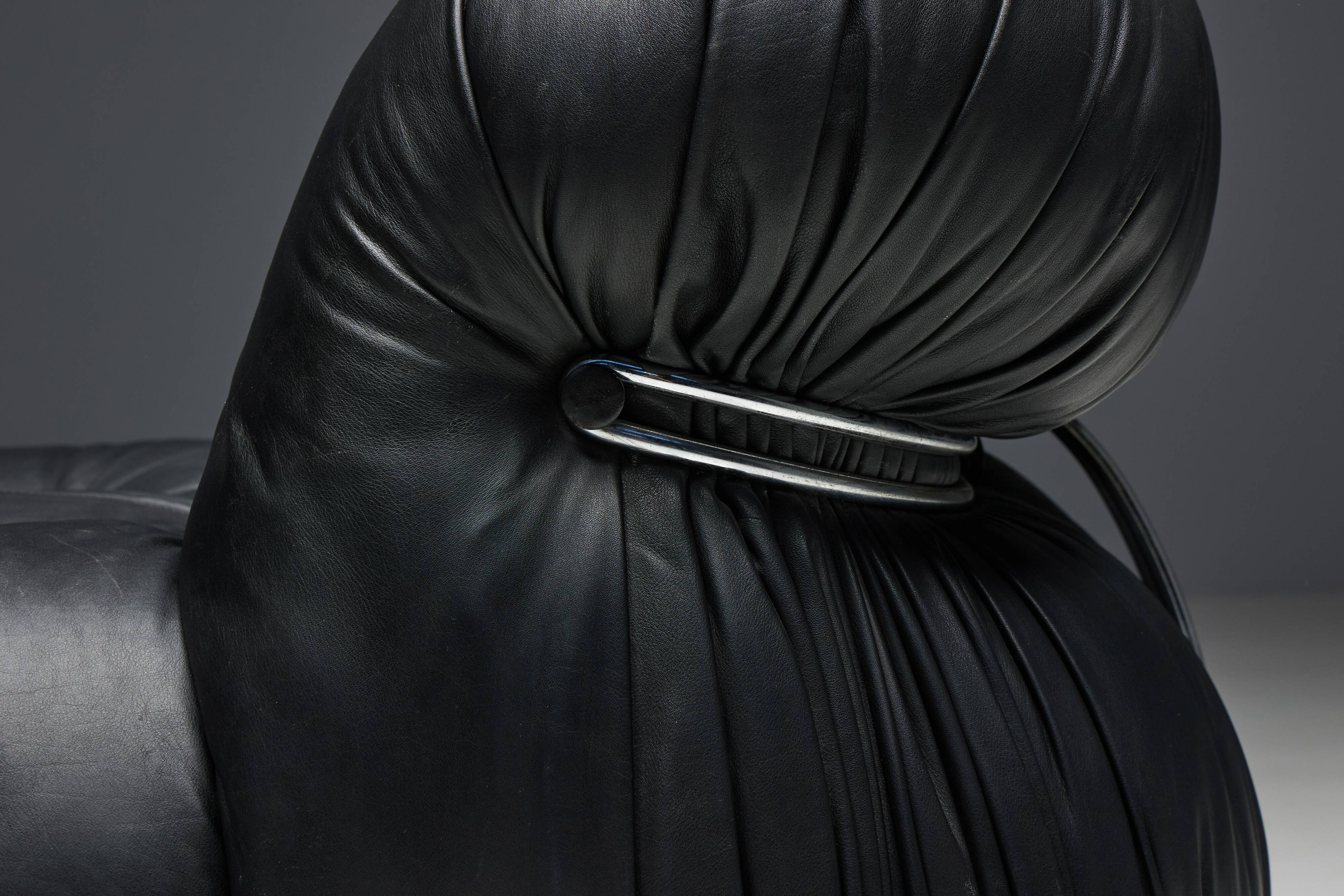 Soriana Lounge Chairs by Afra & Tobia Scarpa for Cassina, Italy, 1970s