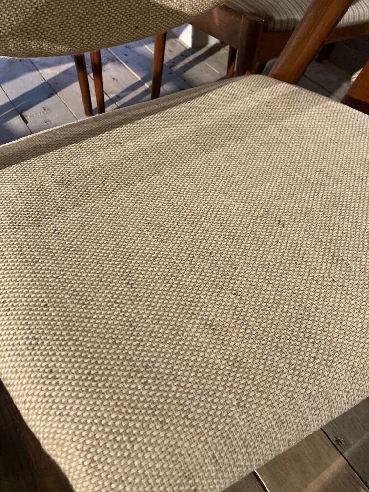 Model 42 teak dining chairs by Kai Kristiansen for Schou Andersen