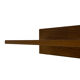 Vintage oak wall rack book shelf wood minimalist 80's design.