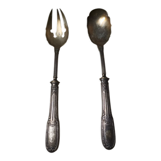 Emile Puiforçat silver salad servers