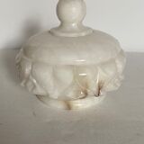 White alabaster marble candy