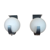 Pair of 70s space age wall lights