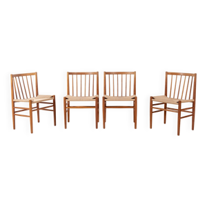 4 chaises J80 en chêne - 1967
