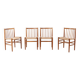 4x Jørgen Bækmark J80 Oak Dining Chair, 1967 FDB Møbler