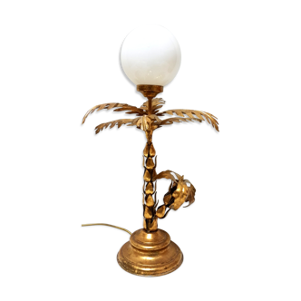 Lampe palmier Hollywood regency