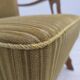 1970s, Scandinavian armchair, cotton/wool fabric, solid oak wood.