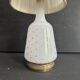 Lampe Napoléon III en opaline blanche aux étoiles dorées