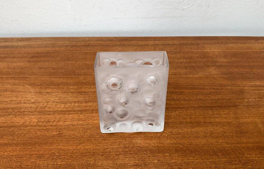 Mid-century German space age bubble glass vase by Gral, 1960s.