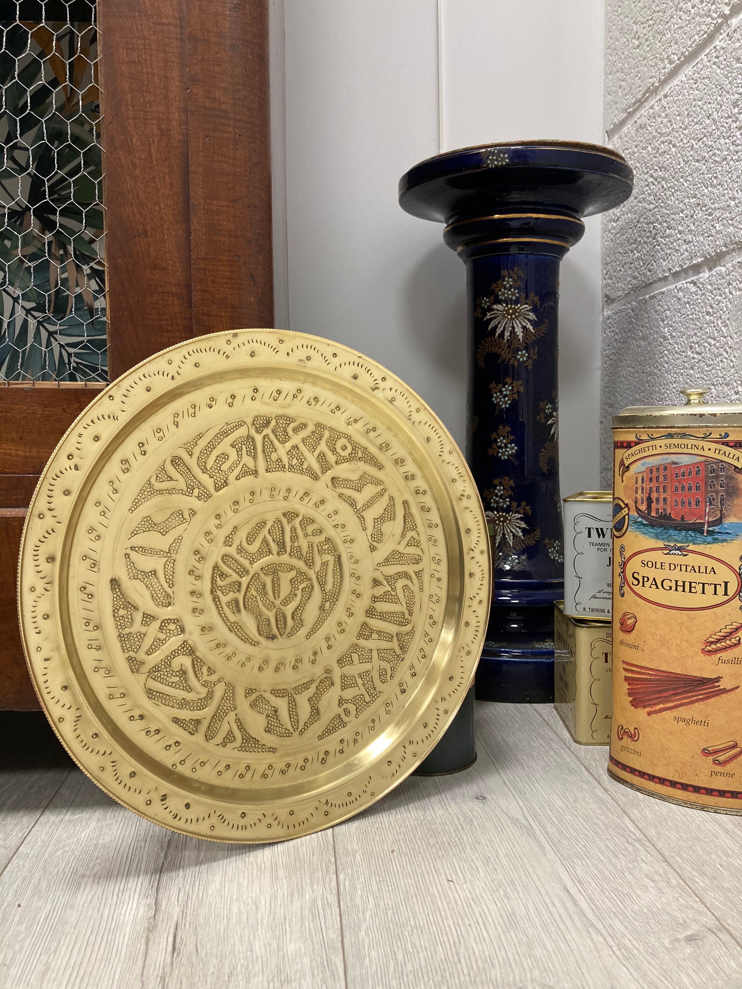 Brilliant brass dish