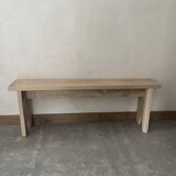 Small bench in raw wood