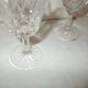 Lot of 7 wine glasses and 2 stemmed water glasses.