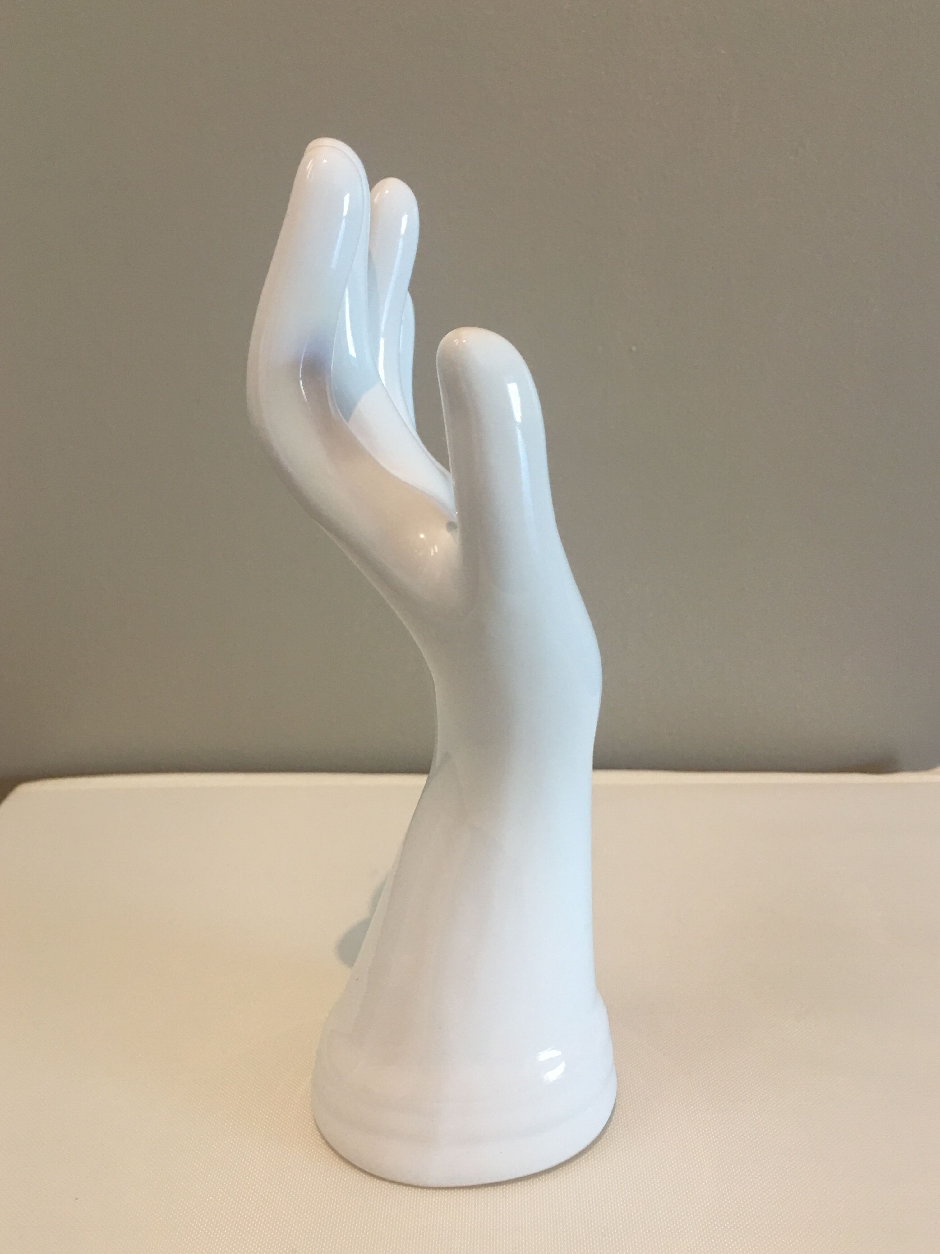 Vintage man hand vase