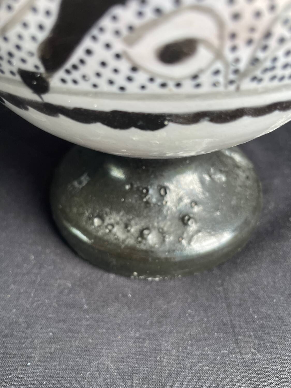 Nabeul vase, signed Tunisia, 1960s