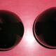 Pair of vases glass "bottle" double layer, 70 years