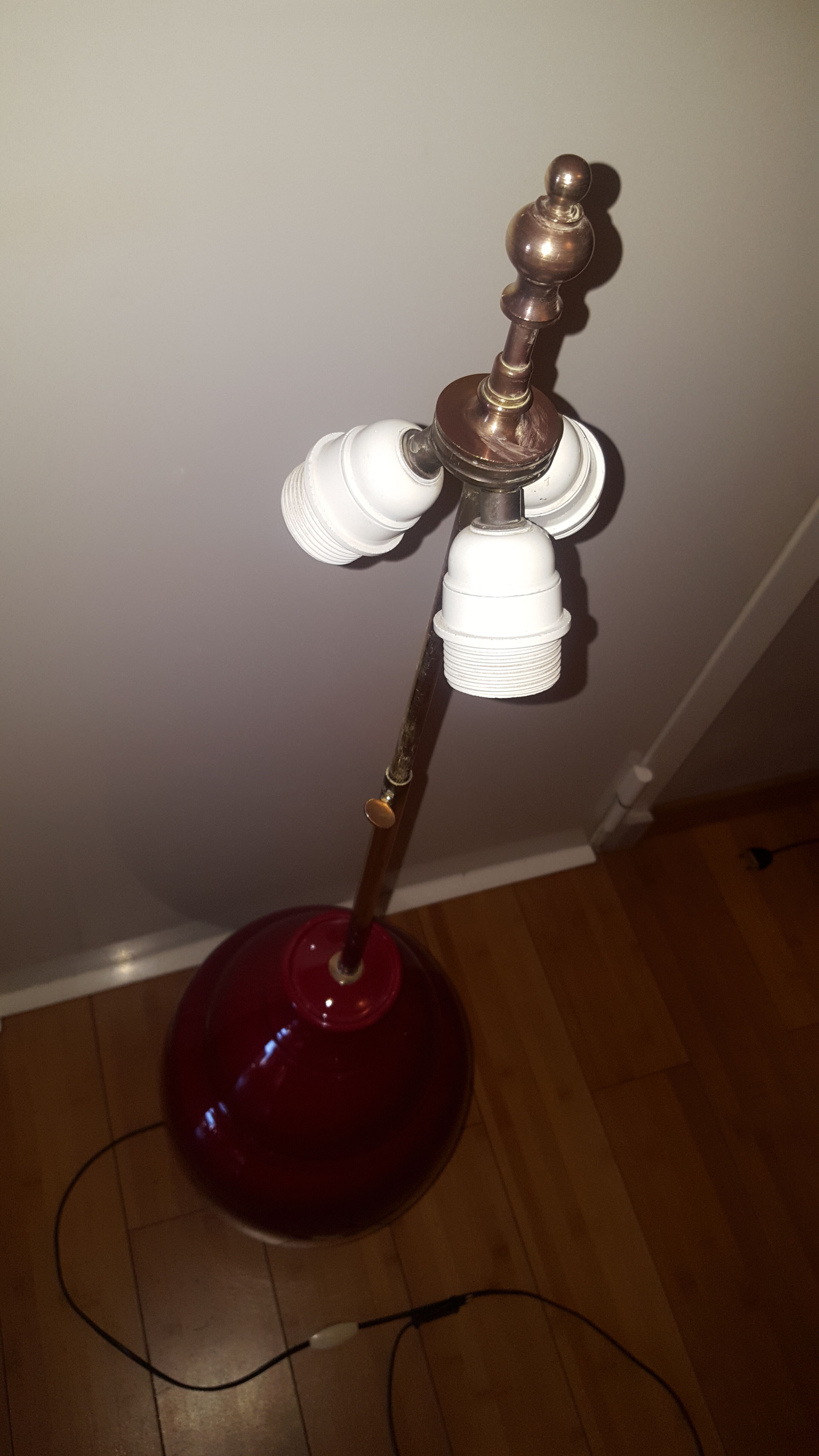 Lampadaire en céramique avec abat jour , Jacques Molin