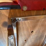 Pair of vintage armchairs in imitation leather from the 60s/70s