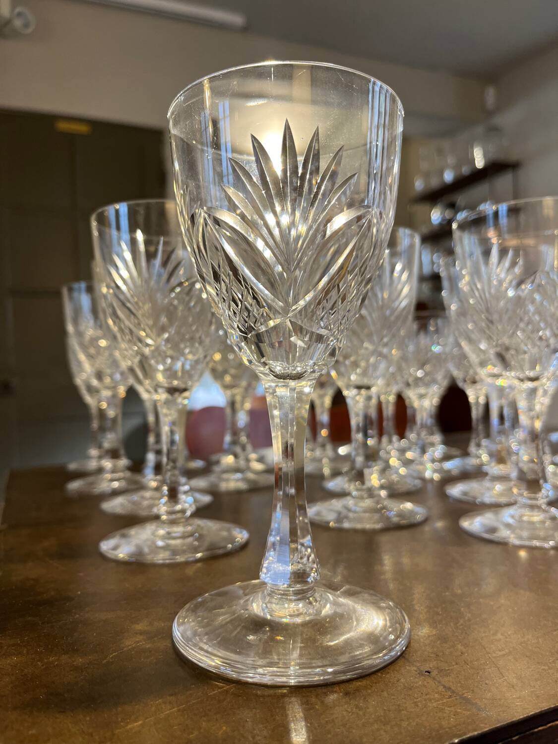 Beau lot de verres en cristal de Saint Louis
