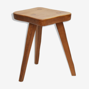 Rustic tripod vintage stool