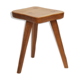 Rustic tripod vintage stool