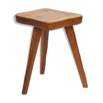 Rustic tripod vintage stool