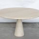 Angelo Mangiarotti M1 dining table Travertine marble 130cm