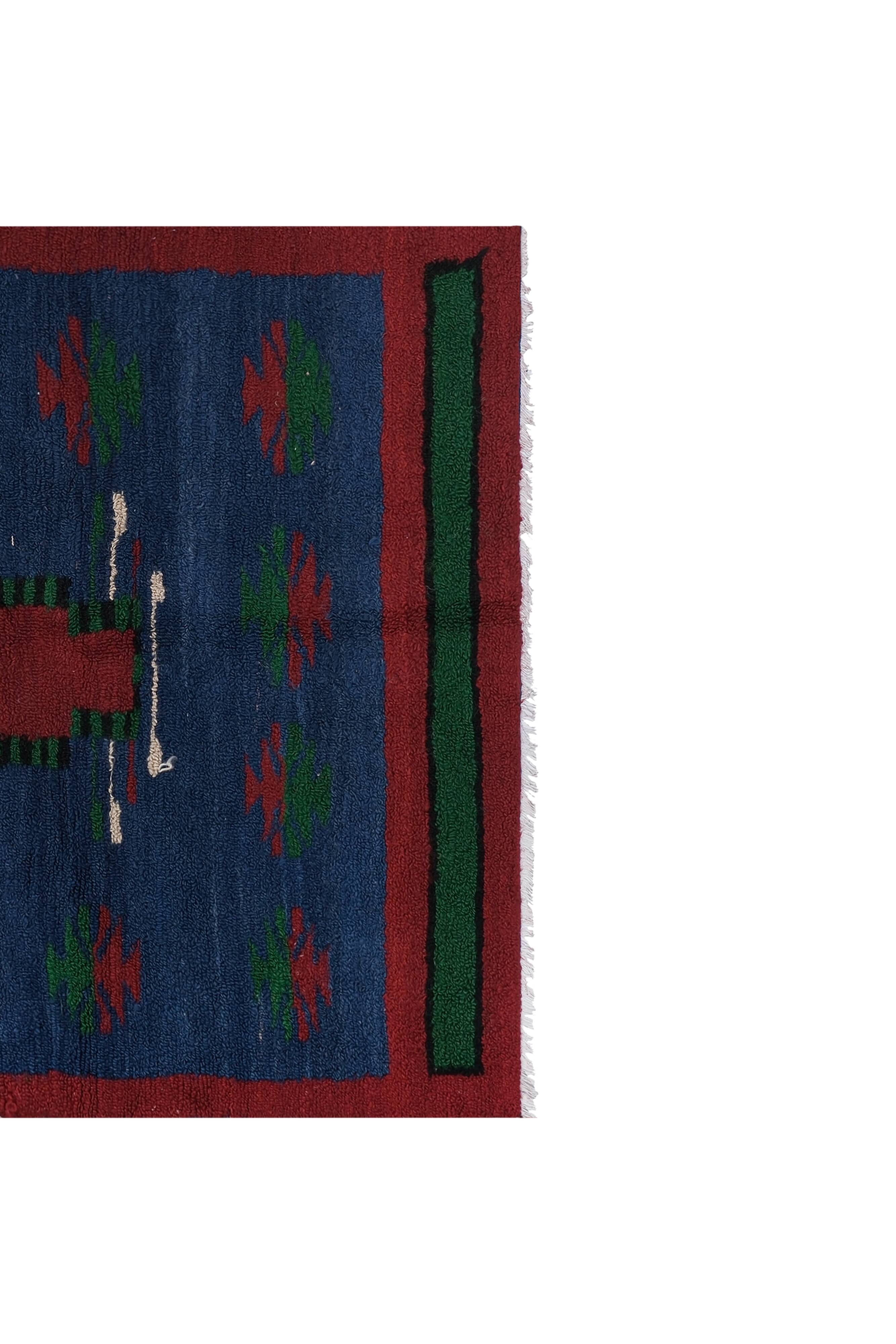 Vintage Turkish Oushak Handwoven Rug 114x163 cm
