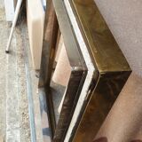 Brass frame fireplace