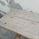 Workshop table in old wood 1950 -3m50