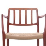 Suite of 4 Scandinavian teak armchairs model 66