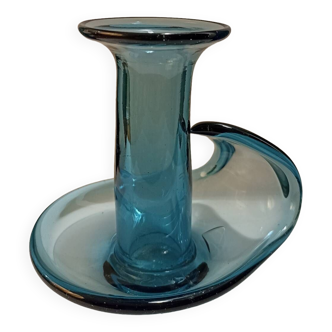 Blue candlestick