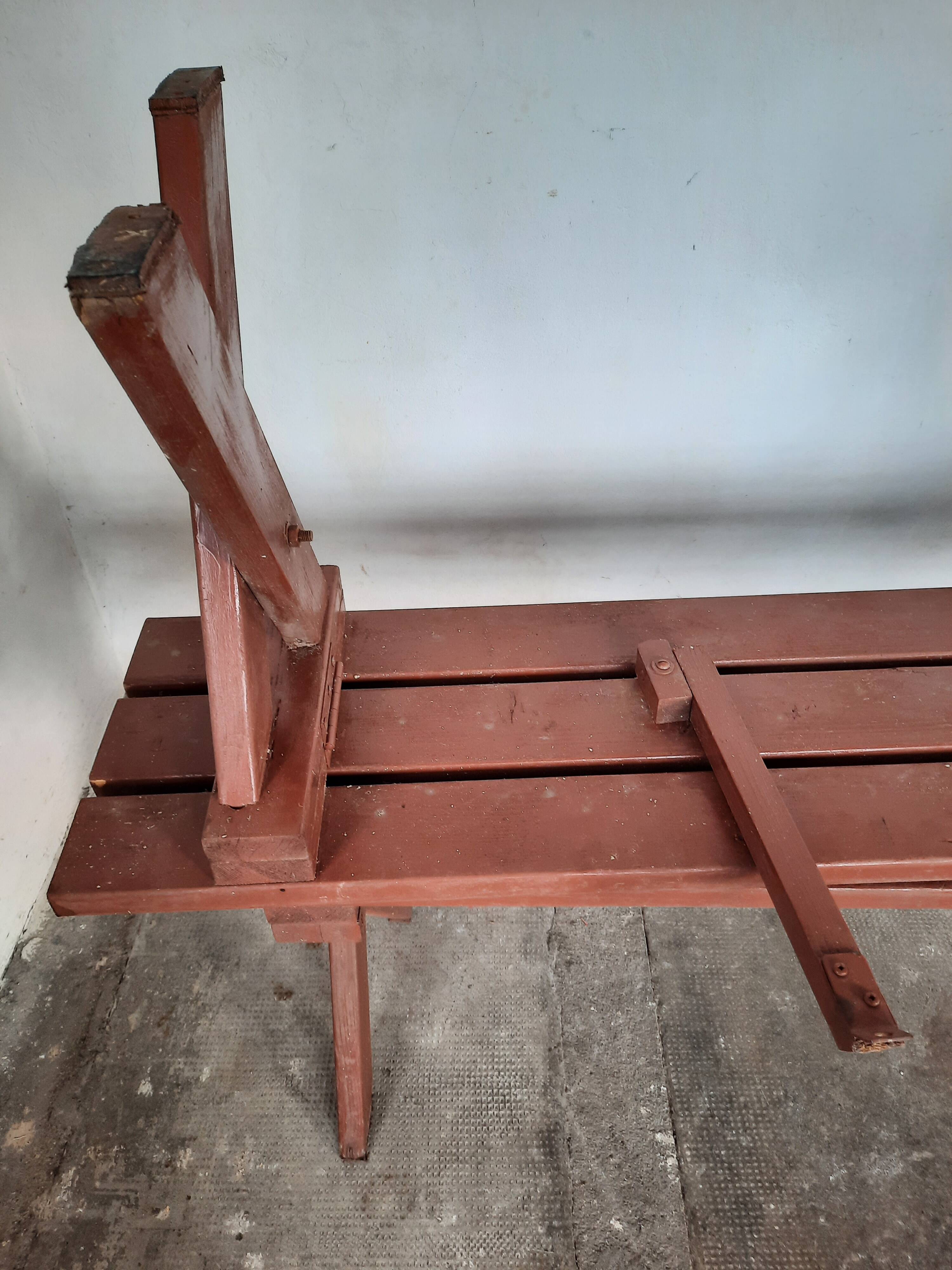 Paire de bancs pliant de  jardin  en bois