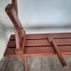 Paire de bancs pliant de  jardin  en bois