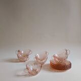 Service à thé ou café Rosaline, Arcoroc France, années 70/80