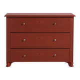 Antique red terracotta chest of drawers (circa 1920) #91