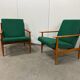 Pair of green armchairs by Frantisek Jirak for TON Bystřice