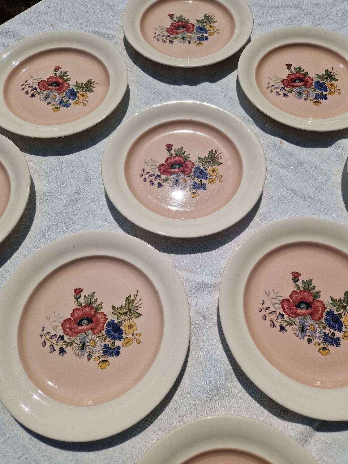 9 villeroy et boch porcelain dinner plates model 1584 25 cm