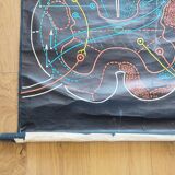 Educational poster La Moëlle épinière Auzoux P. Sougy